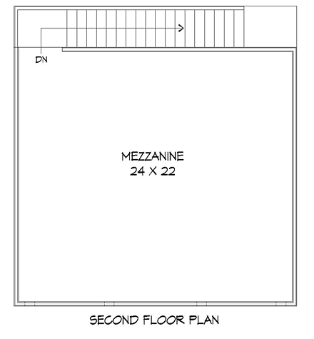 Garage Plan 51451 - 2 Car Garage Apartment Second Level Plan