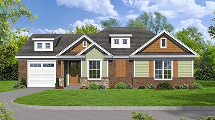 House Plan 51474 Elevation