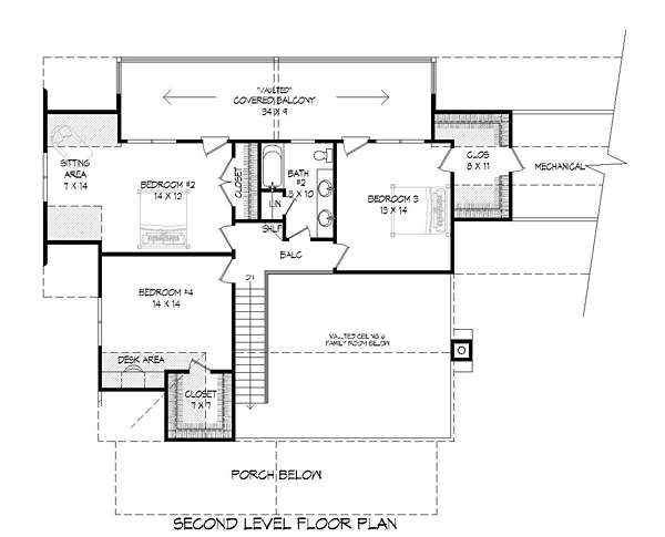 Contemporary Country Southern Level Two of Plan 51477