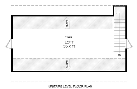 Garage Plan 51480 - 4 Car Garage Second Level Plan