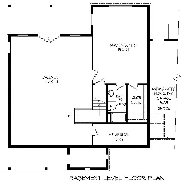 Country Ranch Southern Lower Level of Plan 51486