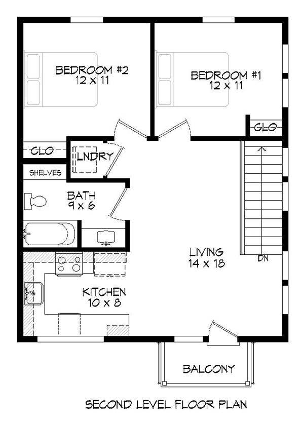 Modern Level Two of Plan 51489