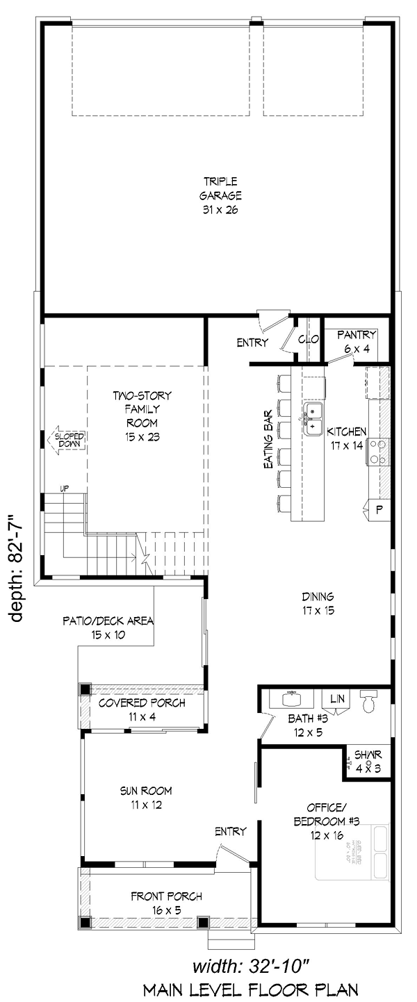 Colonial Traditional Level One of Plan 51496