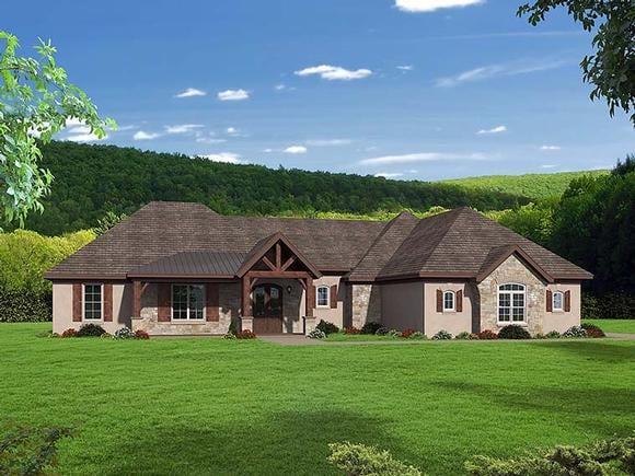 House Plan 51554 Elevation