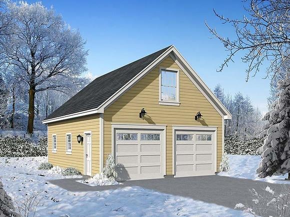 Garage Plan 51558 - 2 Car Garage Elevation