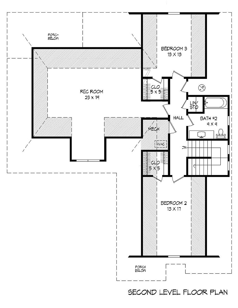 Southern Traditional Level Two of Plan 51562