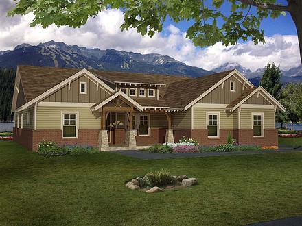 Craftsman Elevation of Plan 51575