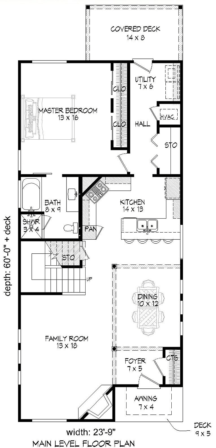 Cabin Country Traditional Level One of Plan 51592