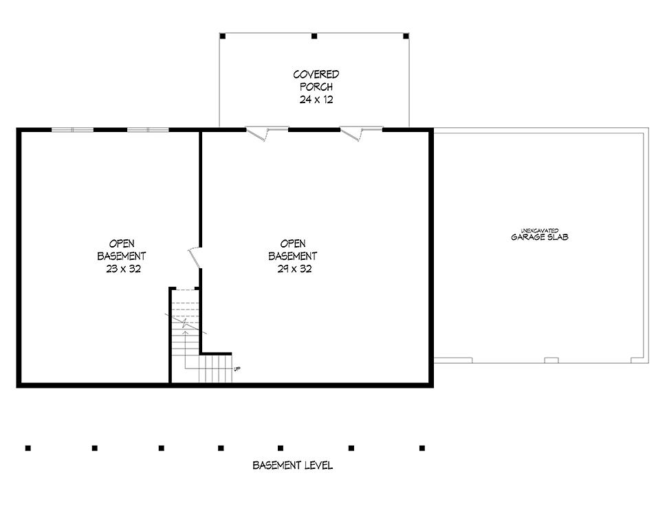 Ranch Southern Lower Level of Plan 51600