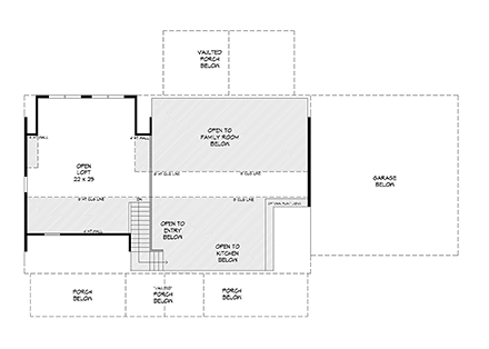 House Plan 51600 Second Level Plan