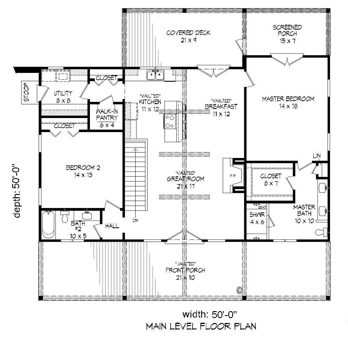 Contemporary Country Level One of Plan 51606