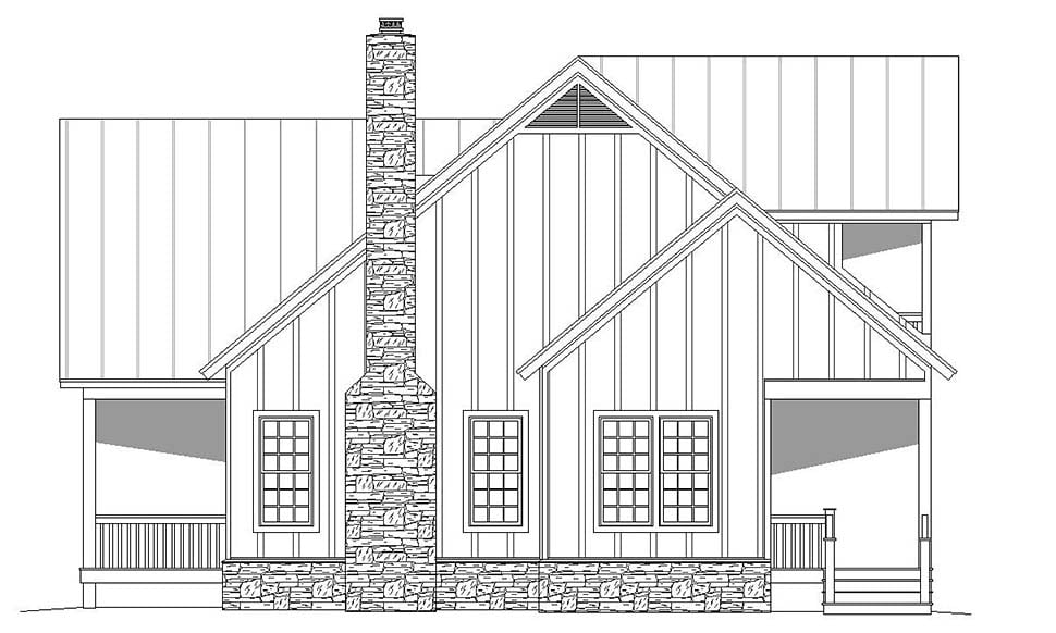 Country, Craftsman, Southern, Traditional Plan with 2065 Sq. Ft., 2 Bedrooms, 3 Bathrooms Picture 2