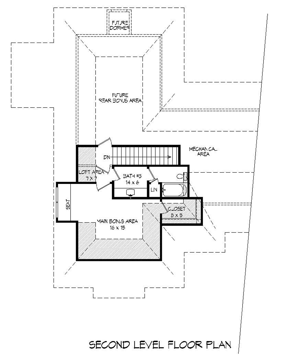 French Country Level Two of Plan 51633