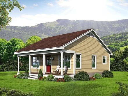 Cabin Country Southern Traditional Elevation of Plan 51640