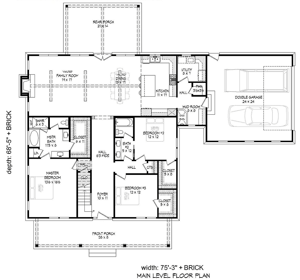 Country Southern Level One of Plan 51655