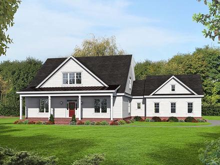 Country Farmhouse Elevation of Plan 51656