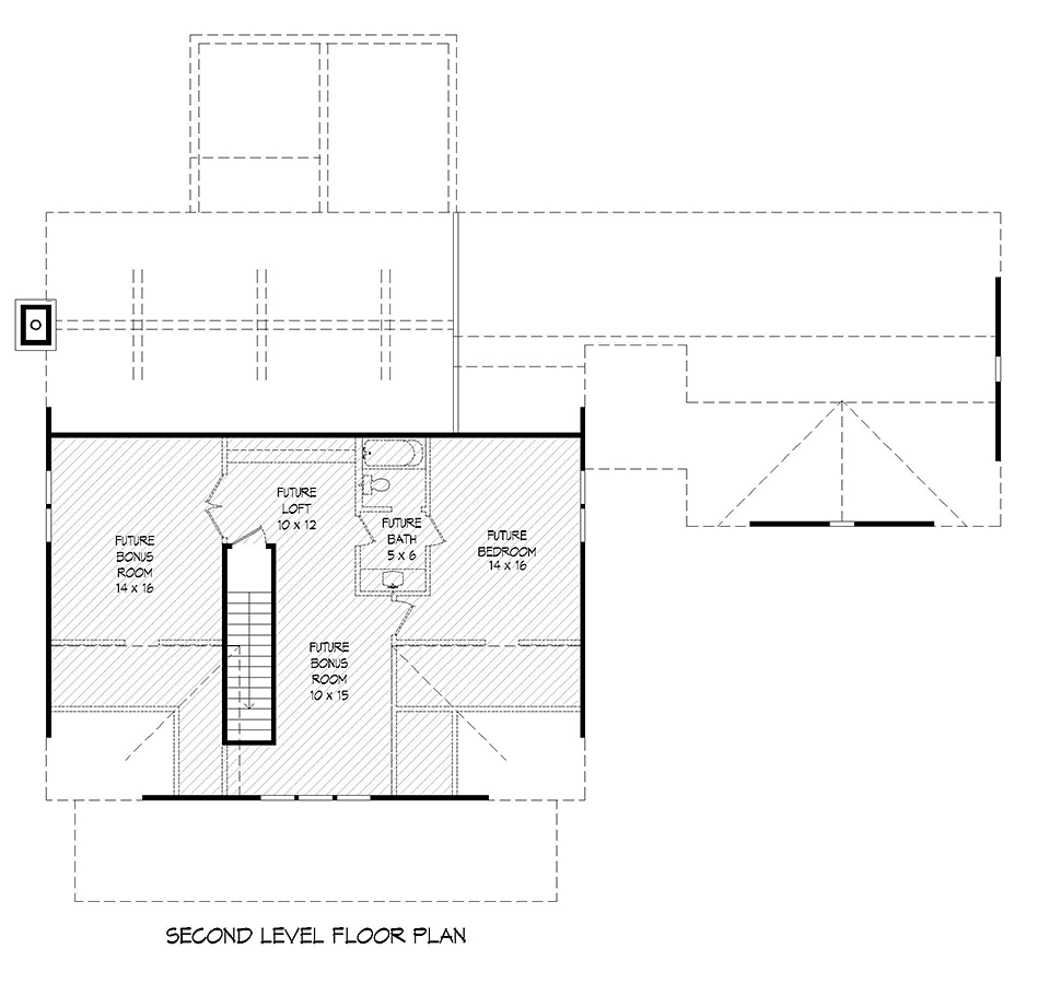 Cottage Country Southern Level Two of Plan 51657