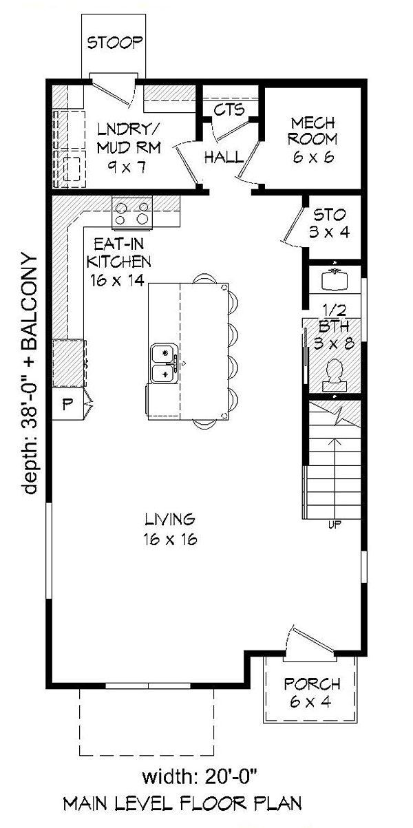 Contemporary Modern Level One of Plan 51664