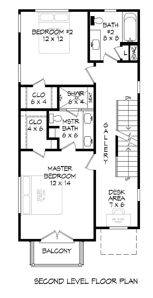 Contemporary Modern Level Two of Plan 51664