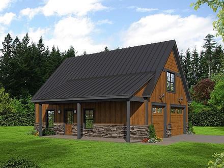 Bungalow Country Craftsman Traditional Elevation of Plan 51667