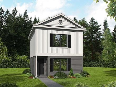 Coastal Colonial Country Traditional Elevation of Plan 51670