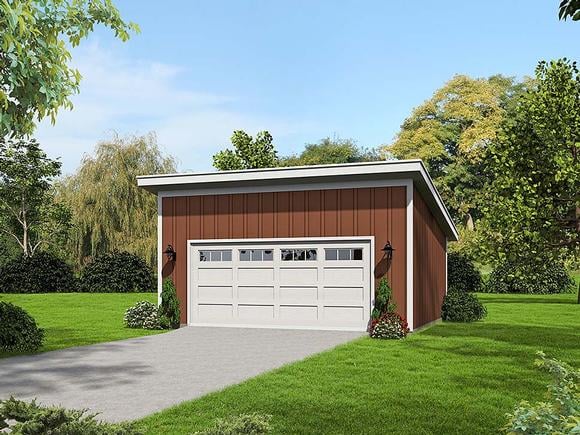 Garage Plan 51672 - 2 Car Garage Elevation