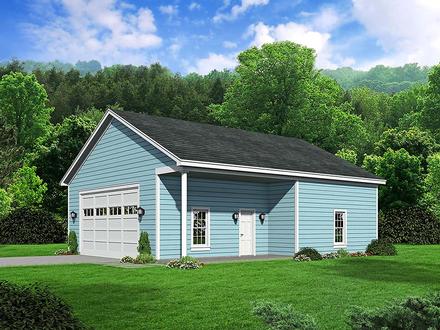 Cape Cod Coastal Colonial Country Farmhouse Ranch Saltbox Traditional Elevation of Plan 51681