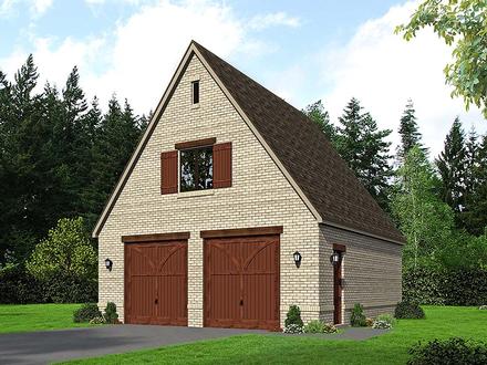 European French Country Traditional Elevation of Plan 51684