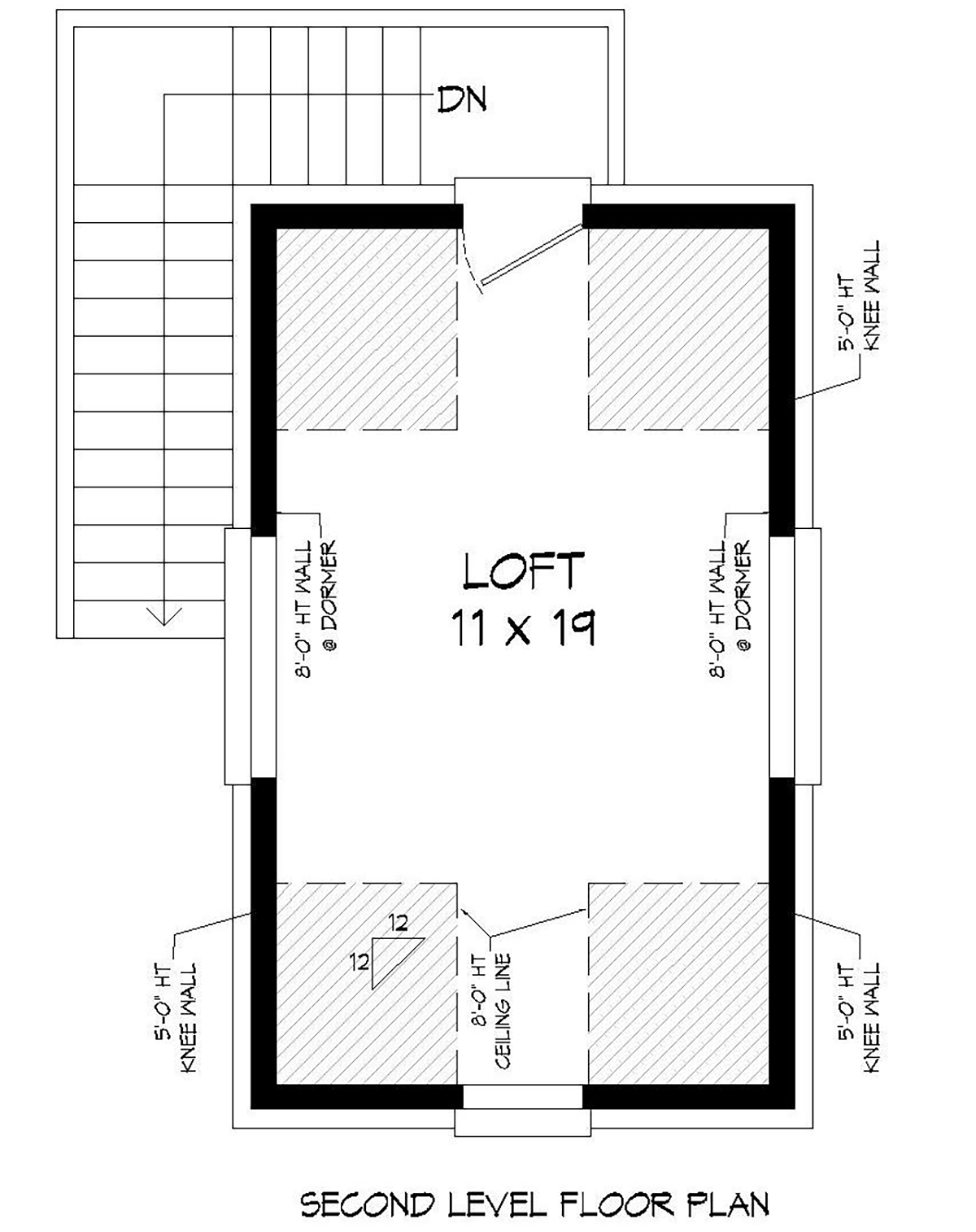 French Country Traditional Level Two of Plan 51691