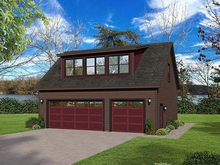 Garage Plan 51692 - 3 Car Garage Elevation