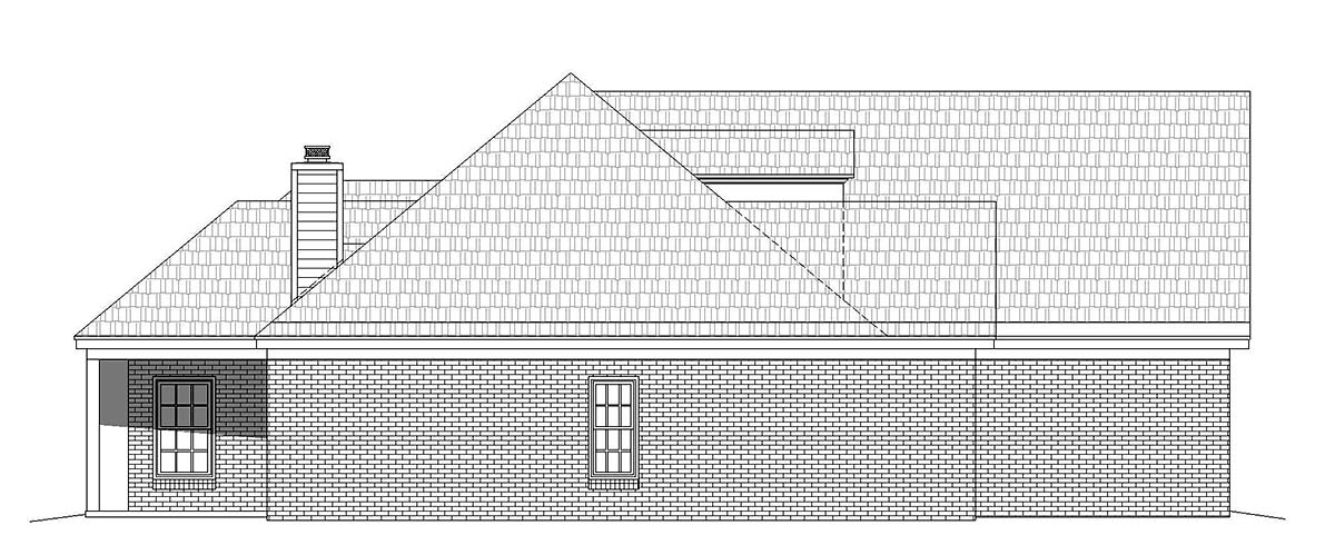 Bungalow, Colonial, Country, Craftsman, European, Farmhouse, French Country, Ranch, Traditional Plan with 2400 Sq. Ft., 3 Bedrooms, 3 Bathrooms, 2 Car Garage Picture 3