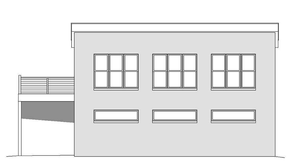 Coastal, Contemporary, Modern Plan with 1220 Sq. Ft., 1 Bedrooms, 2 Bathrooms, 3 Car Garage Picture 4