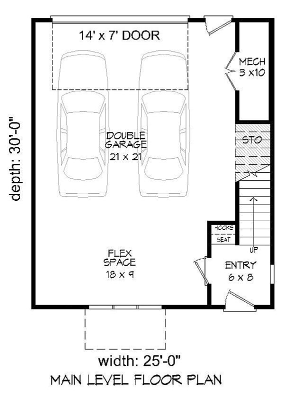 Contemporary Modern Level One of Plan 51699