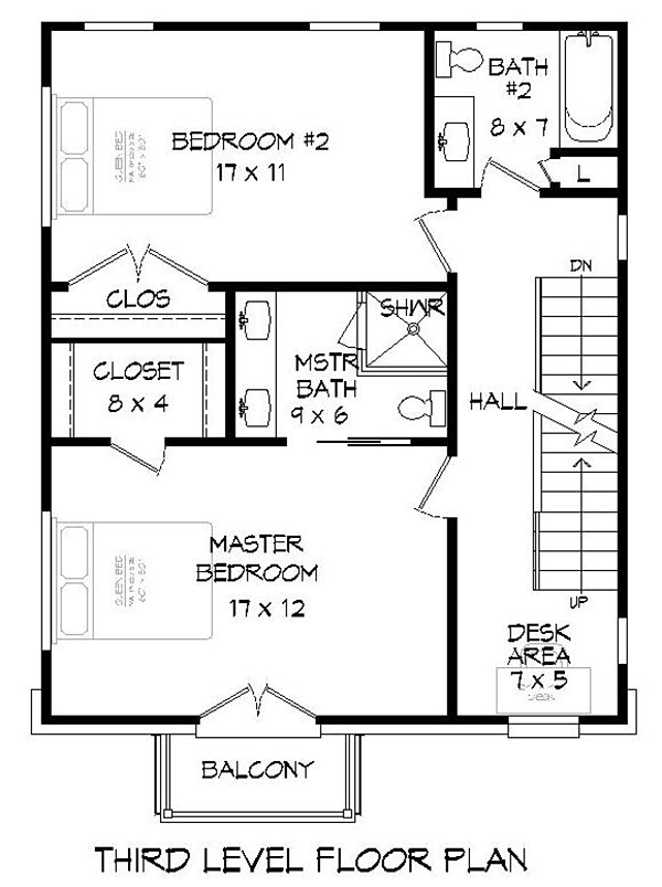 Contemporary Modern Level Three of Plan 51699