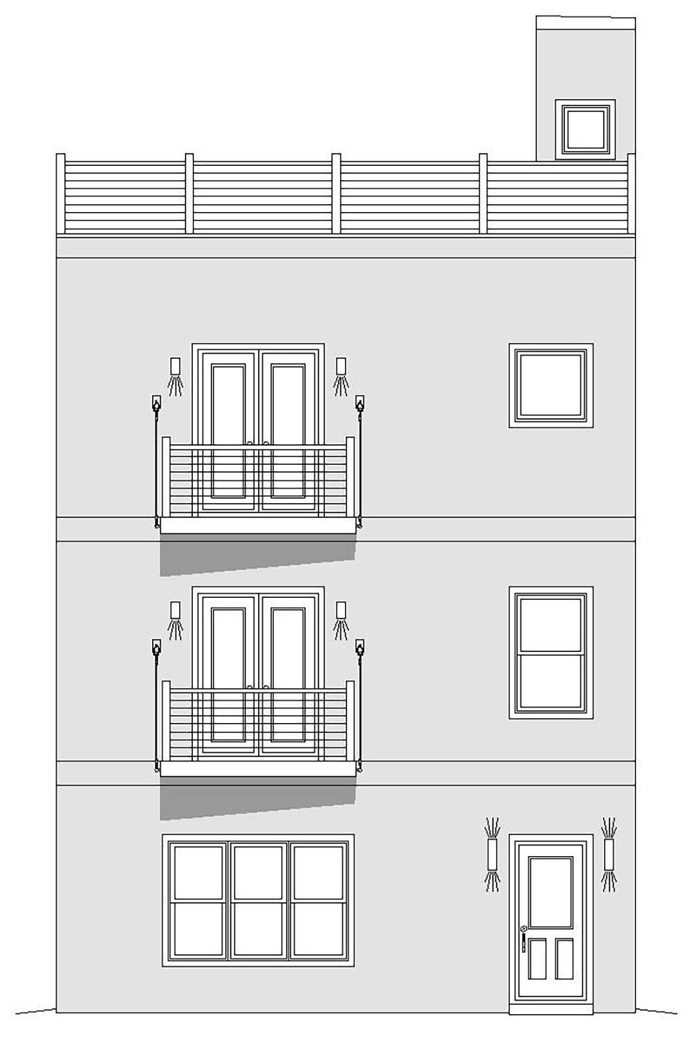 Contemporary, Modern Plan with 1501 Sq. Ft., 2 Bedrooms, 3 Bathrooms, 2 Car Garage Picture 4