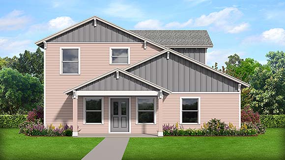 House Plan 51702 Elevation