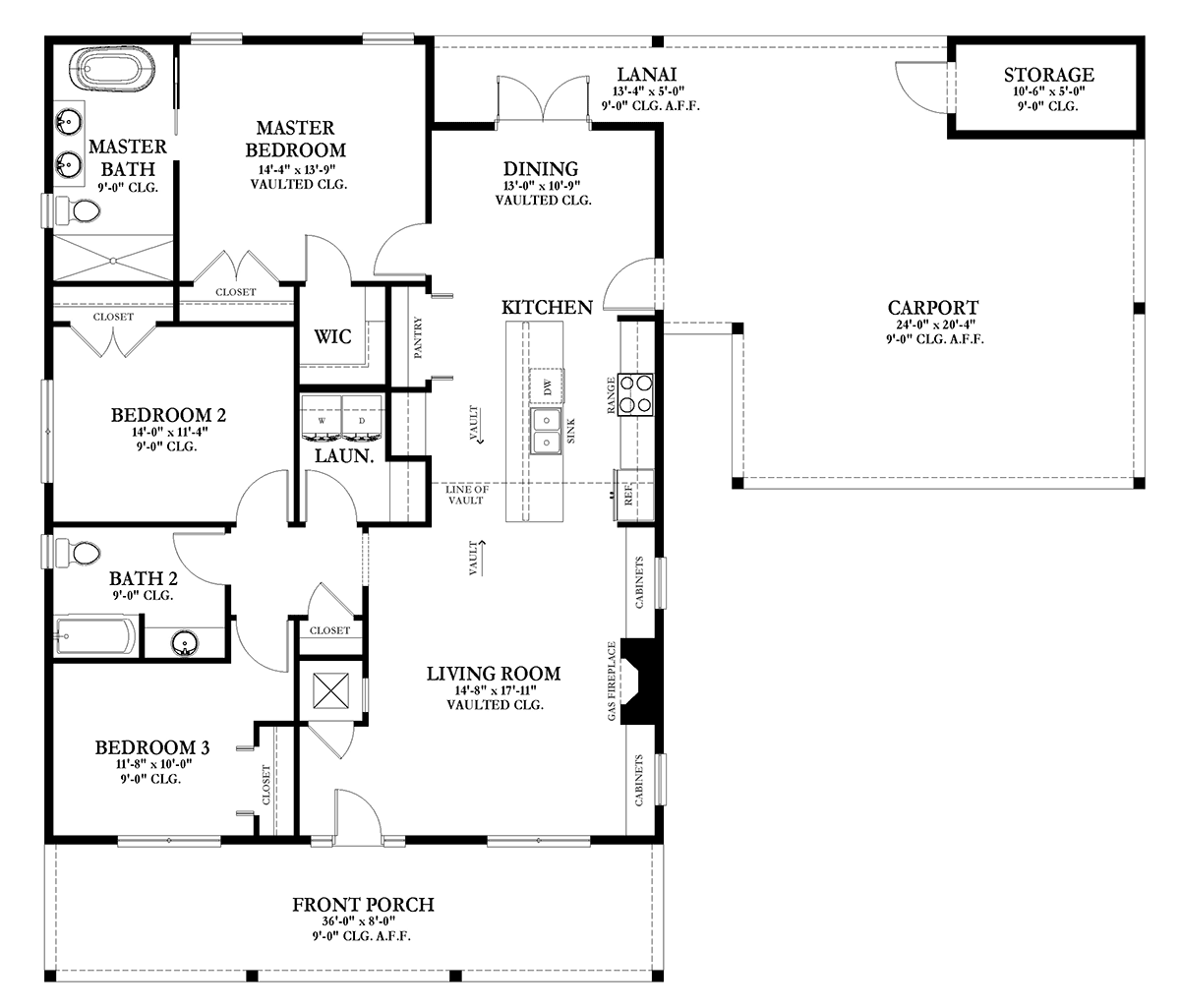 Country Traditional Level One of Plan 51703