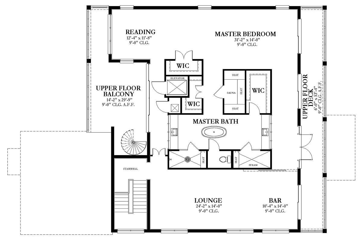 Coastal Colonial Contemporary Level Two of Plan 51711