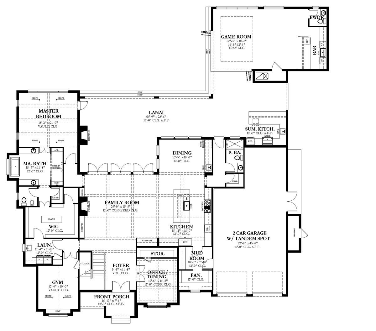 Bungalow Cottage Country Craftsman Level One of Plan 51718