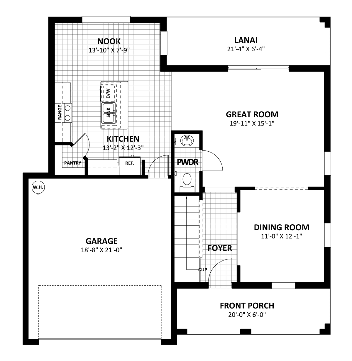 House Plan 51746 Level One