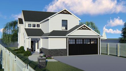 Bungalow Cottage Country Craftsman Traditional Tudor Elevation of Plan 51800