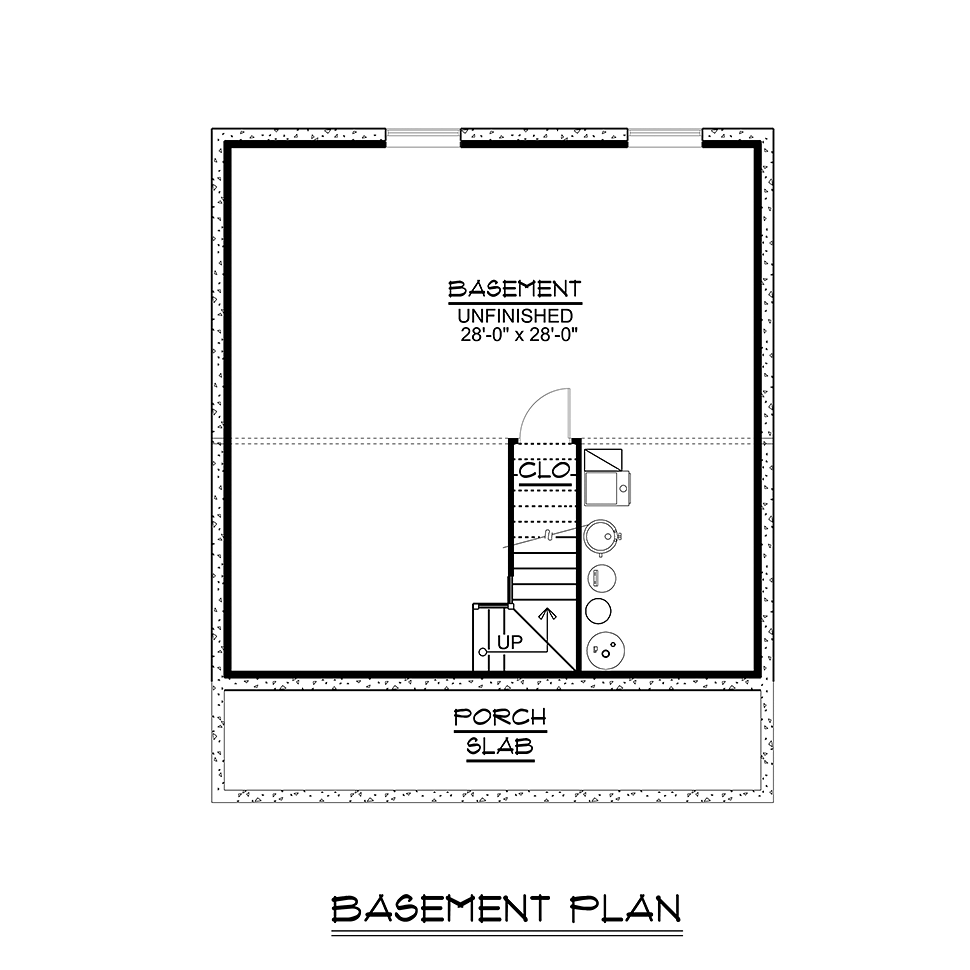 Cottage Country Southern Lower Level of Plan 51802