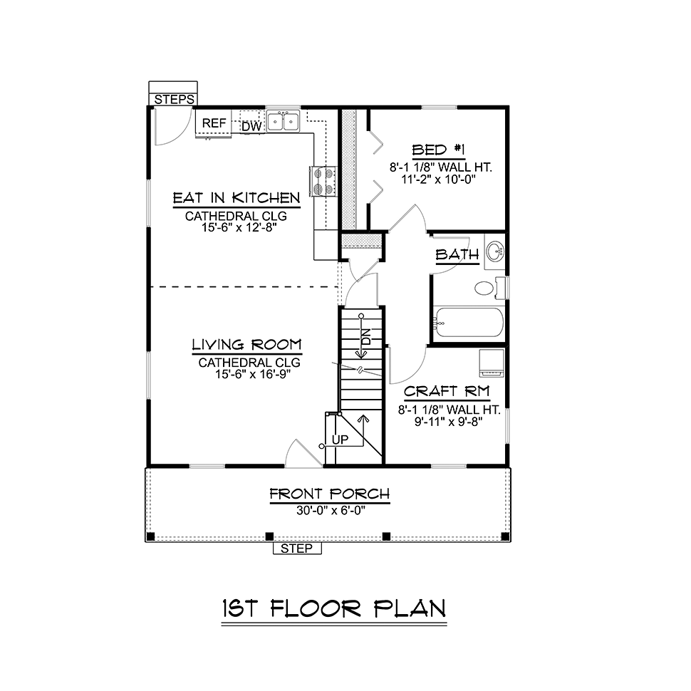 Cottage Country Southern Level One of Plan 51802