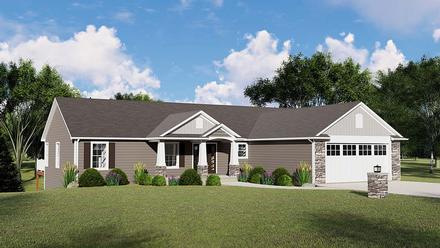 House Plan 51803 Elevation