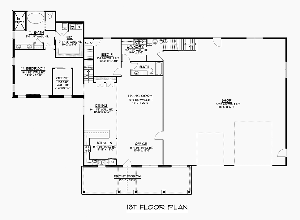 Contemporary Modern Level One of Plan 51809