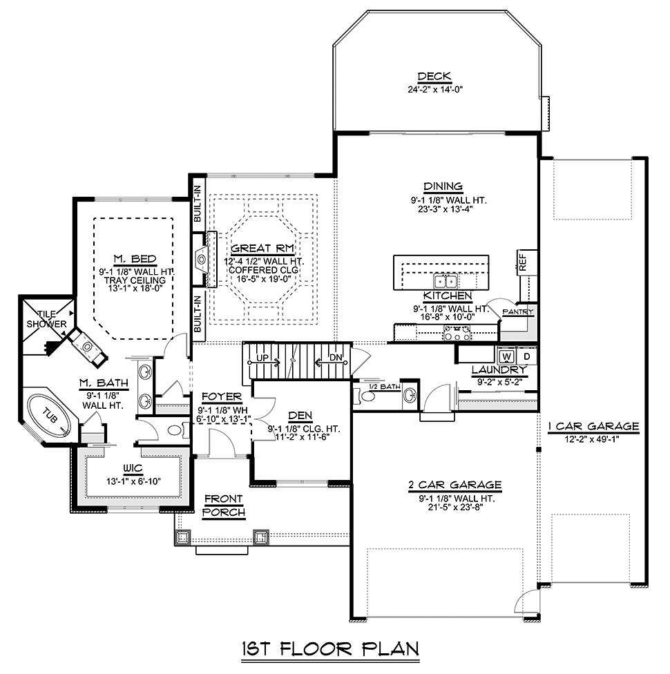 Craftsman Level One of Plan 51812