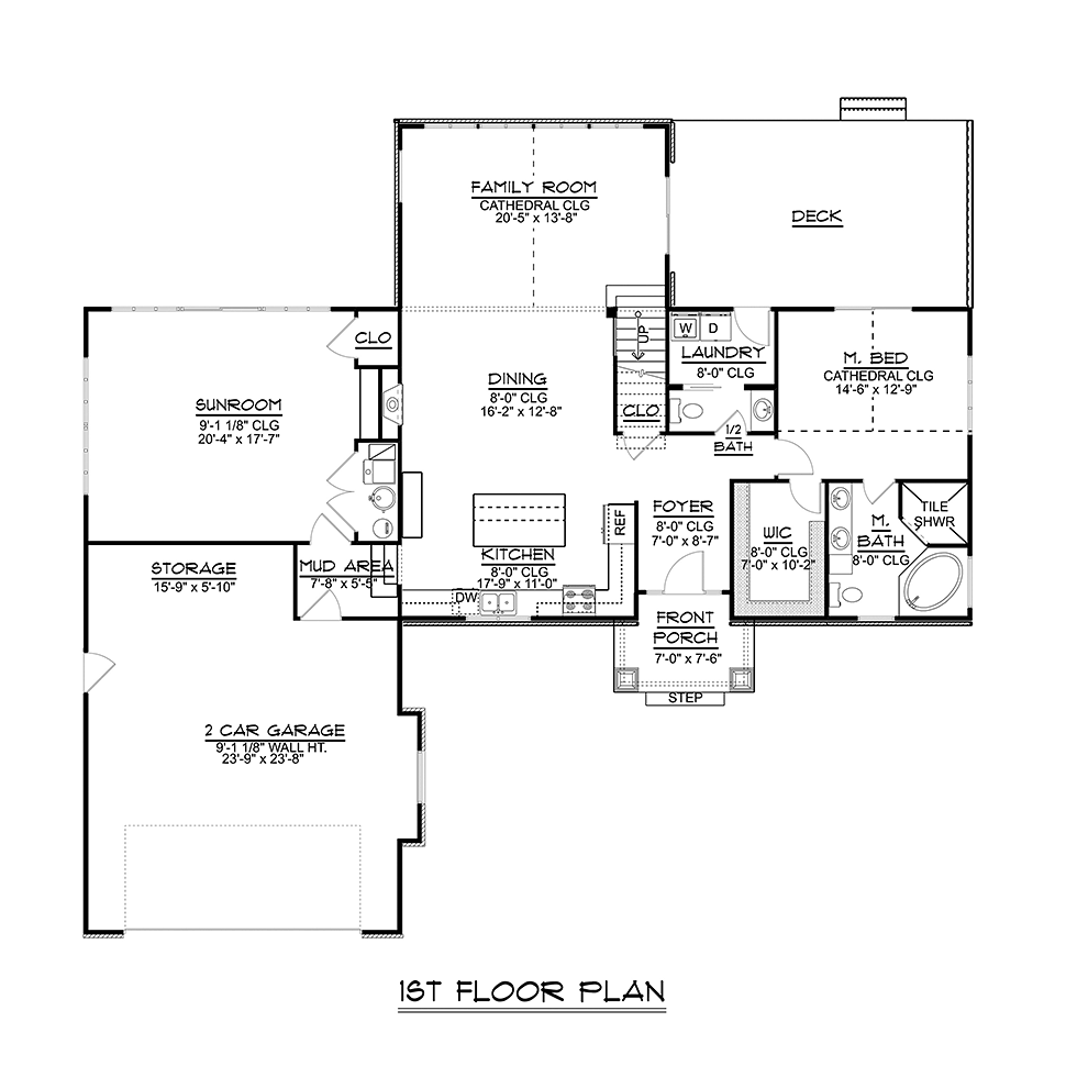 Bungalow Coastal Cottage Country Craftsman Traditional Tudor Level One of Plan 51816