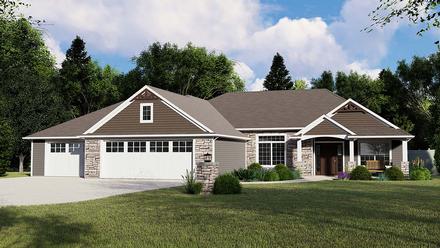 House Plan 51829 Elevation