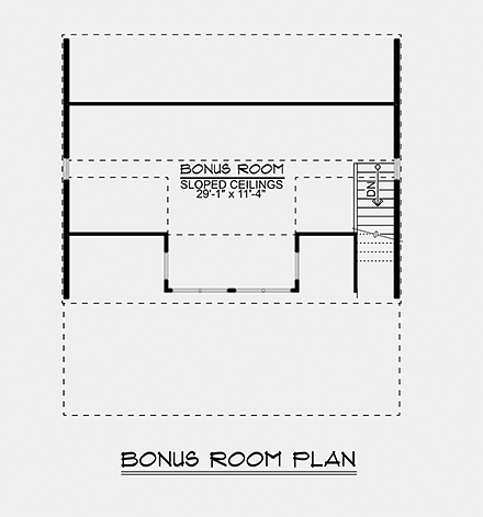 Garage Plan 51832 - 1 Car Garage Apartment Second Level Plan