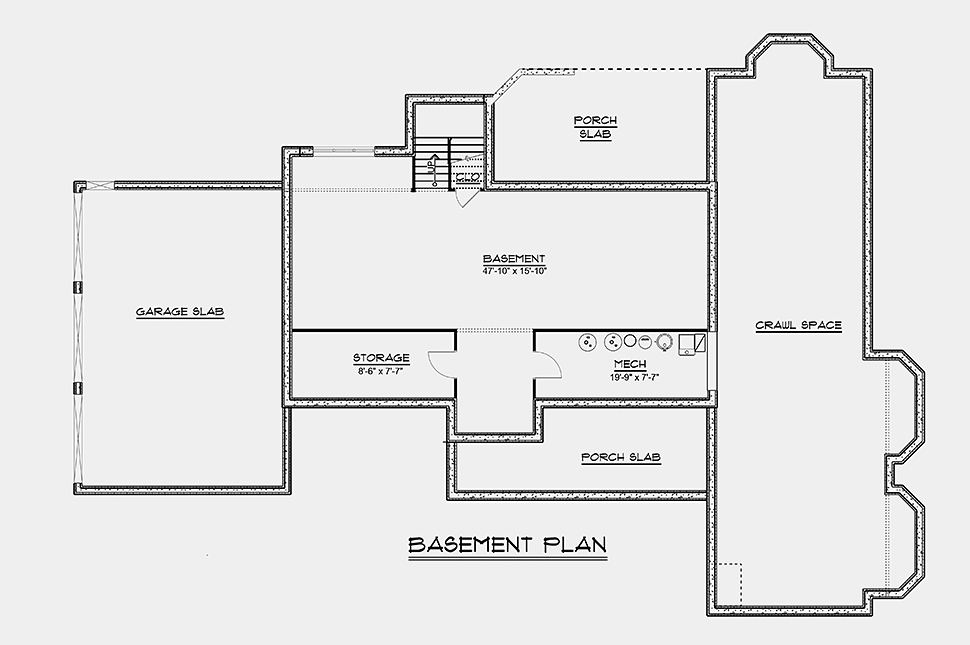 Country Ranch Lower Level of Plan 51833